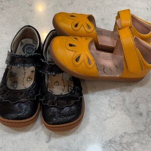 Set of Livie & Luca Black and Yellow Dress Shoes, size 1